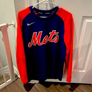 Nike New York Mets on field collection long sleeve pull over